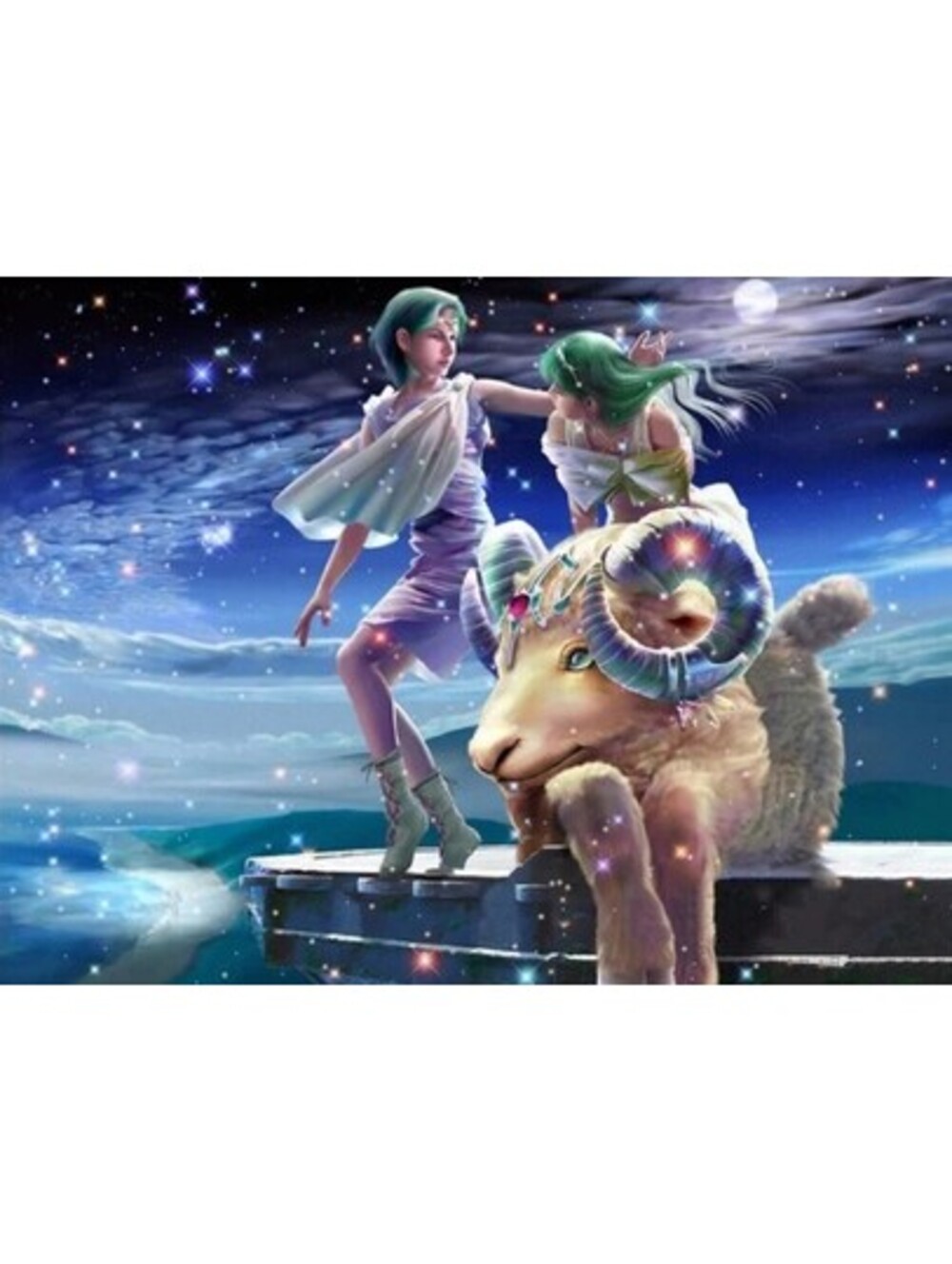 "Aries Protectors" Zodiac Diamond Painting Kit from Diamonds Wizard 67*47 CM